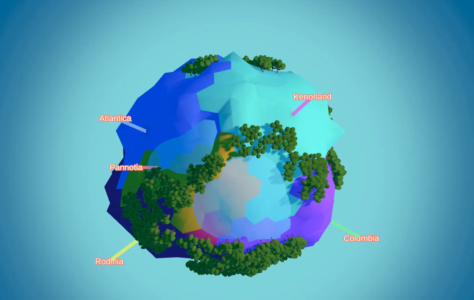 Early label visualization on the planet