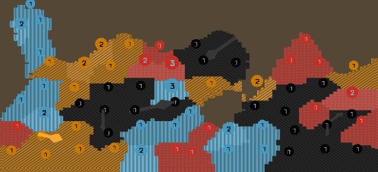 Bot players combat simulation in game North Shore